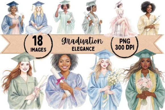 Download Graduation Elegance Clipart - Art Collection