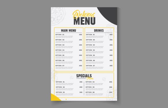 Download Creative Restaurant Food Menu Template - Menu Collection