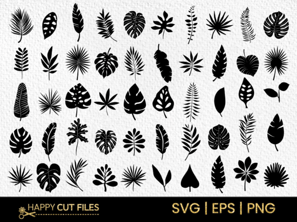 Download Tropical Leave Svg Bundle , Leaf Clipart - Art Collection